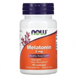 Добавки для сна NOW Melatonin 3 мг  (90 lozengen)