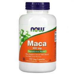 Препараты для повышения тестостерона NOW Maca  (250 vcaps)